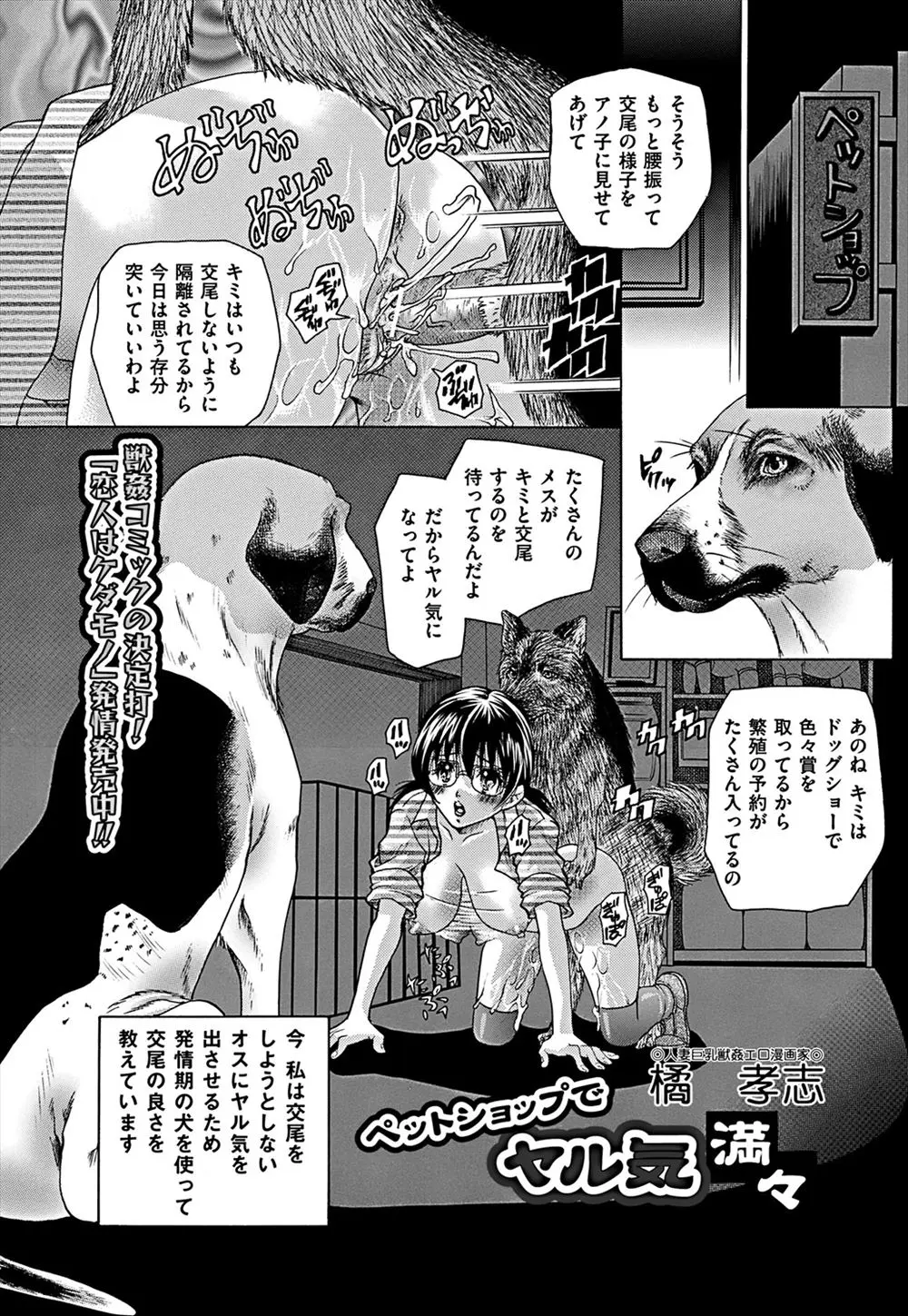 ドッグショーで一杯賞をとっている犬が交尾をしてくれないのでやる気を出させるために獣姦する姿を見せつけパイズリフェラをして性教育したったｗｗｗｗｗｗｗ