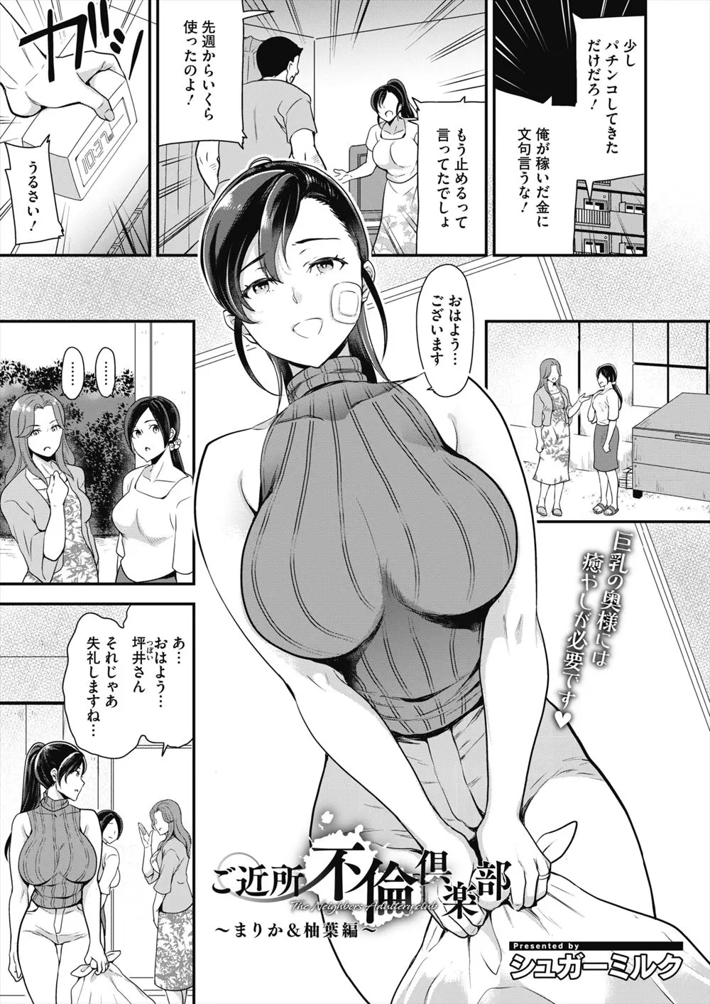 DVされている巨乳人妻が旦那の上司の奥さんにワンちゃんを紹介したいと言われちんぽ丸出しで目隠しされた若い男を紹介され3P中出し逆レイプしてしまう！